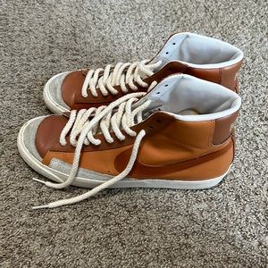 Men’s Brown Custom Nike Blazer Shoes